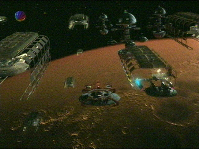 Star Trek Bilder - Voyager - Zeitschiff "Relativity"
