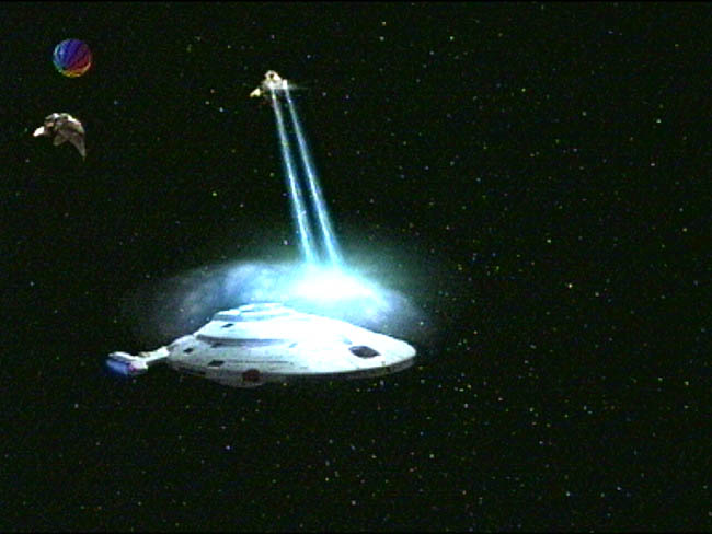 Star Trek Bilder - Voyager - Zeitschiff "Relativity"