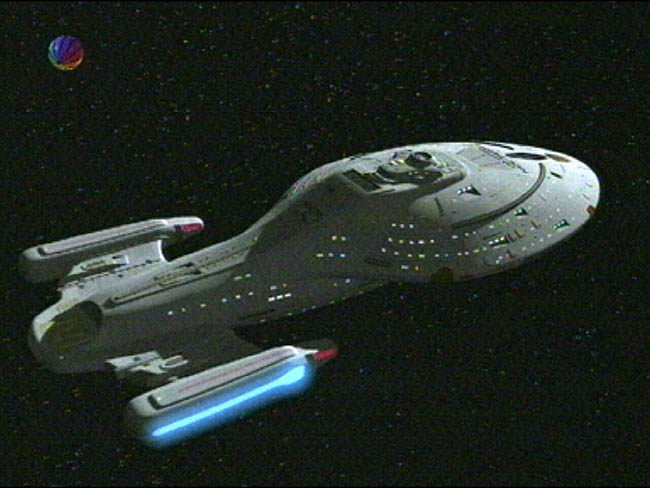 Star Trek Bilder - Voyager - Zeitschiff "Relativity"