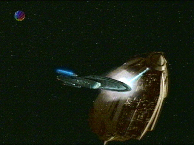Star Trek Bilder - Voyager - Zeitschiff "Relativity"